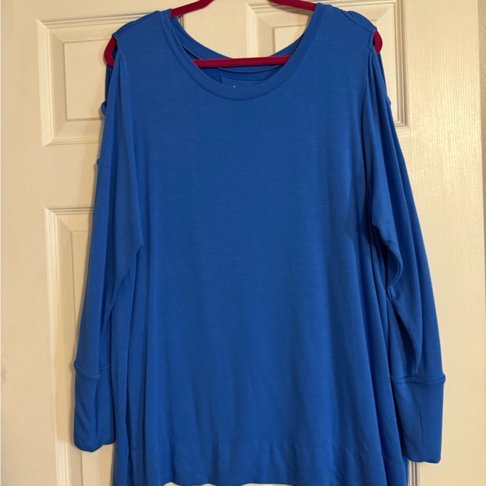 Lilly Pulitzer Vibrant Blue Long Sleeve Top GUC